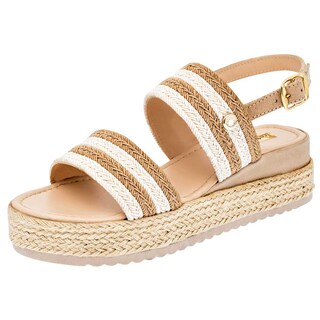 Foto 1 | Sandalias Moramora 101836-1 Beige para Mujer