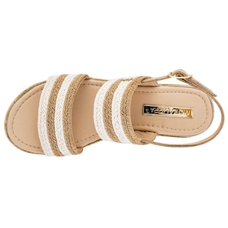 Foto 2 | Sandalias Moramora 101836-1 Beige para Mujer