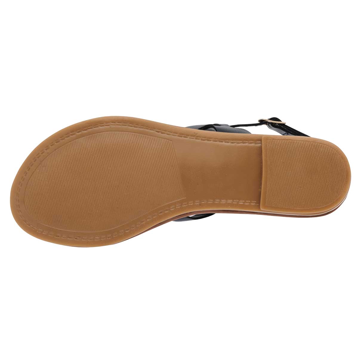 Foto 4 pulgar | Sandalia Felisa Villalobos color Camel con Marino Código 102253-1 para Mujer