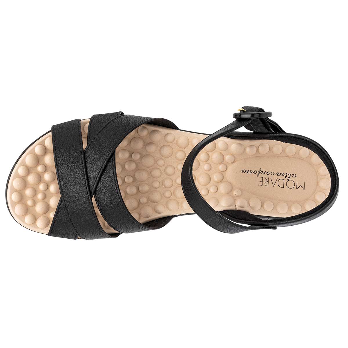 Foto 3 pulgar | Sandalia Modare Negro 117040-1 para Mujer