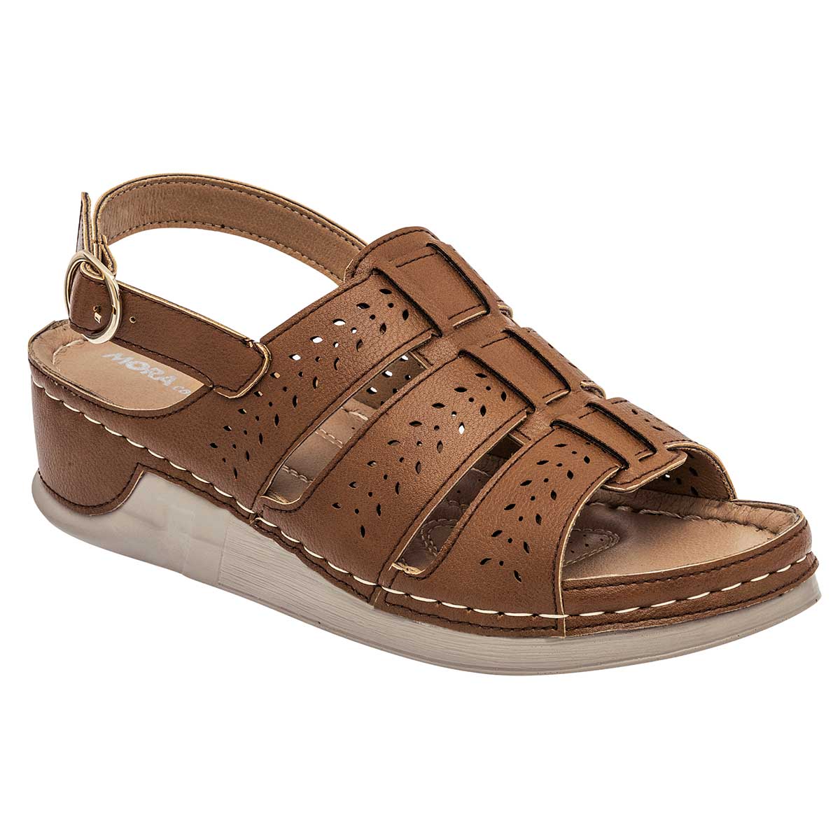 Foto 2 pulgar | Sandalias Mora Confort  117048-1 Camel para Mujer