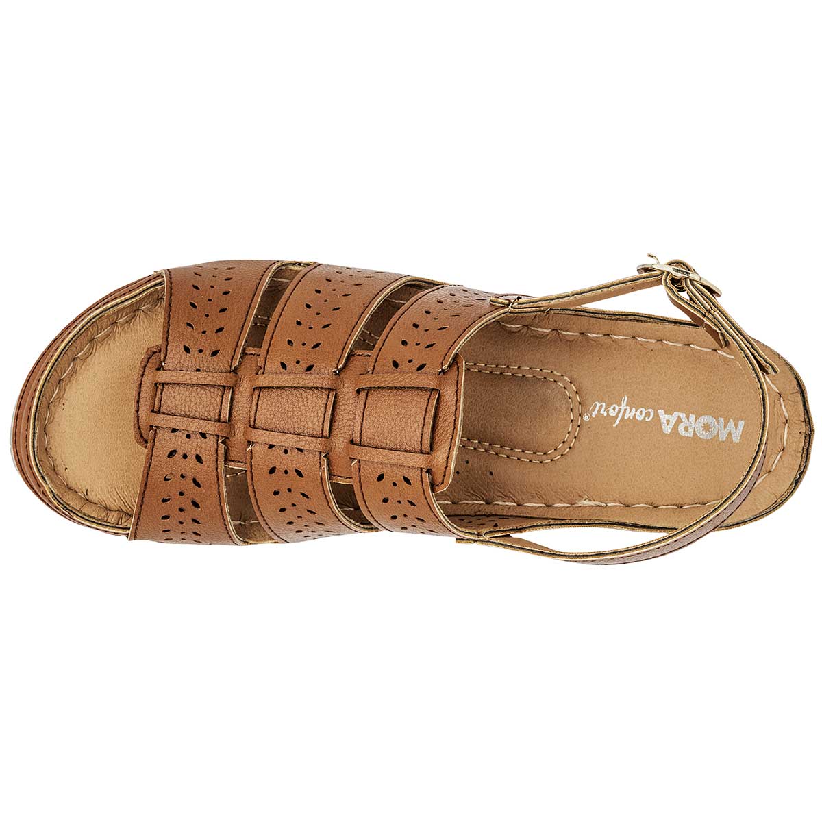 Foto 3 pulgar | Sandalias Mora Confort  117048-1 Camel para Mujer