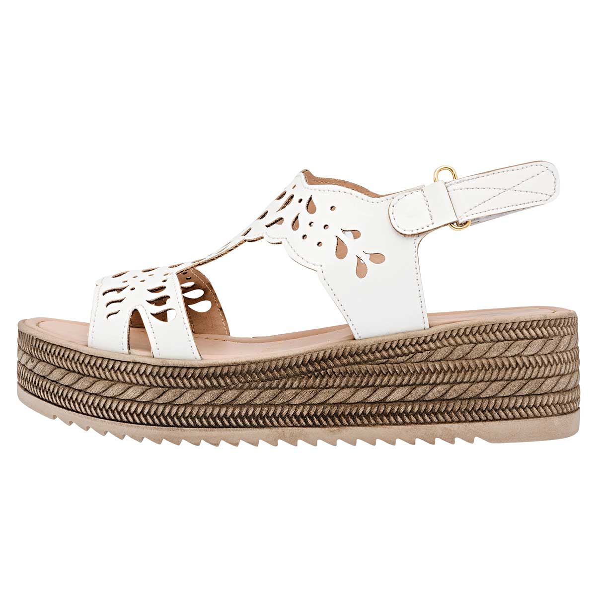 Foto 4 pulgar | Sandalias Been Class Blancas para Mujer