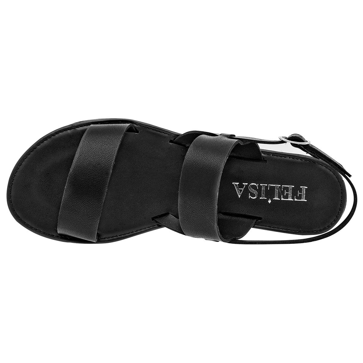 Foto 3 pulgar | Sandalia para Mujer Felisa Villalobos Negras 101653-1