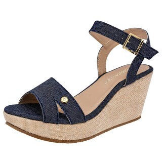 Foto 1 | Sandalias Moramora 118469-1 Azul para Mujer