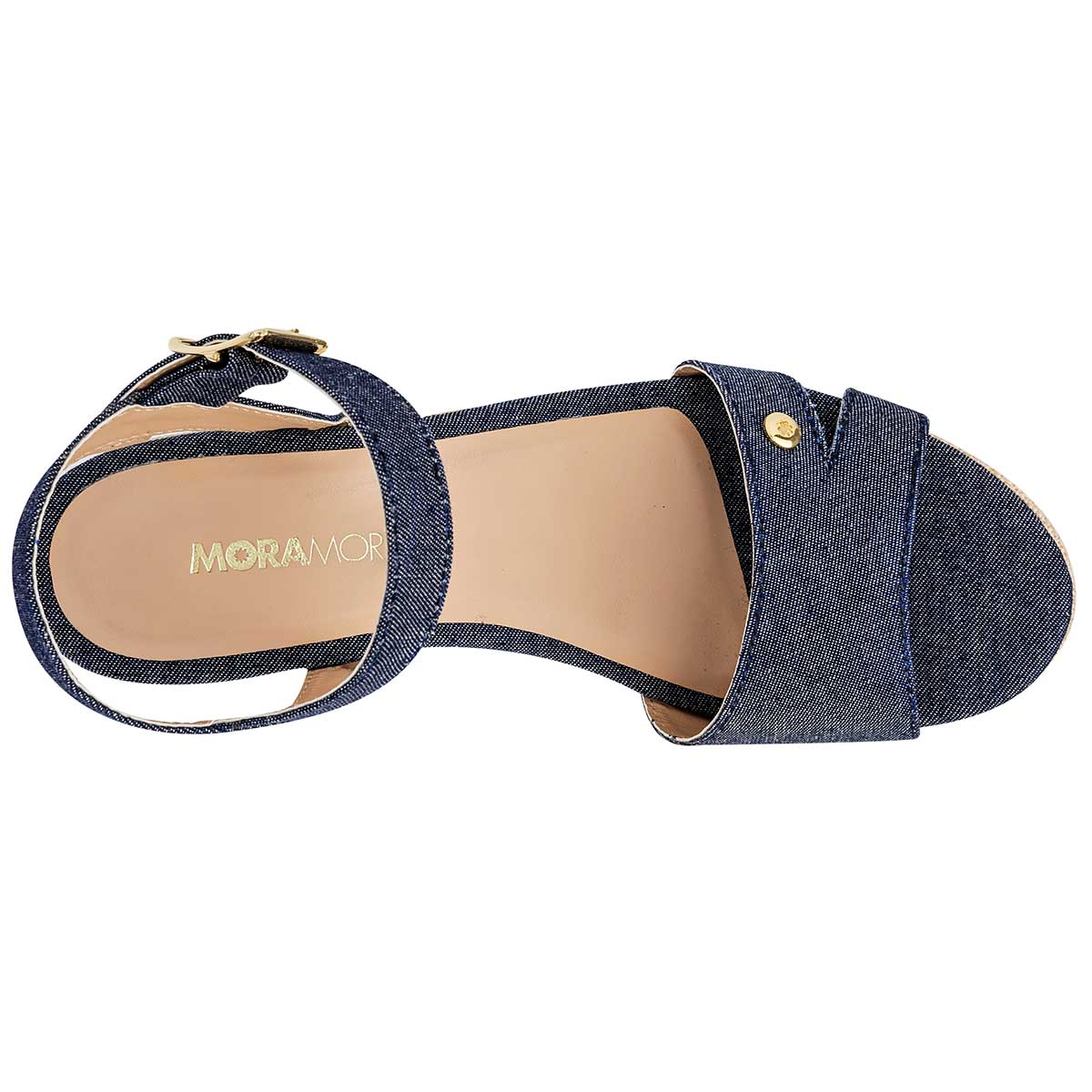Foto 2 | Sandalias Moramora  118469-1 Azul para Mujer