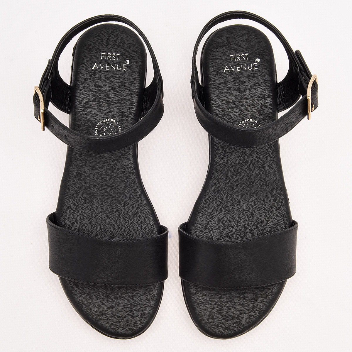 Foto 4 pulgar | Sandalia para Mujer First Avenue Negro 121597-e