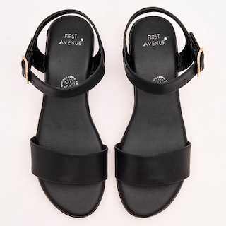Foto 3 | Sandalia para Mujer First Avenue Negro 121597-e