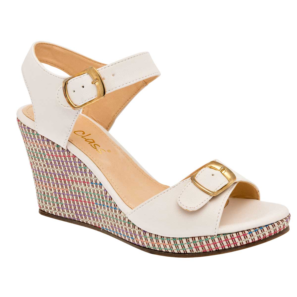 Foto 2 pulgar | Sandalias de Tacón Been Class Beige para Mujer