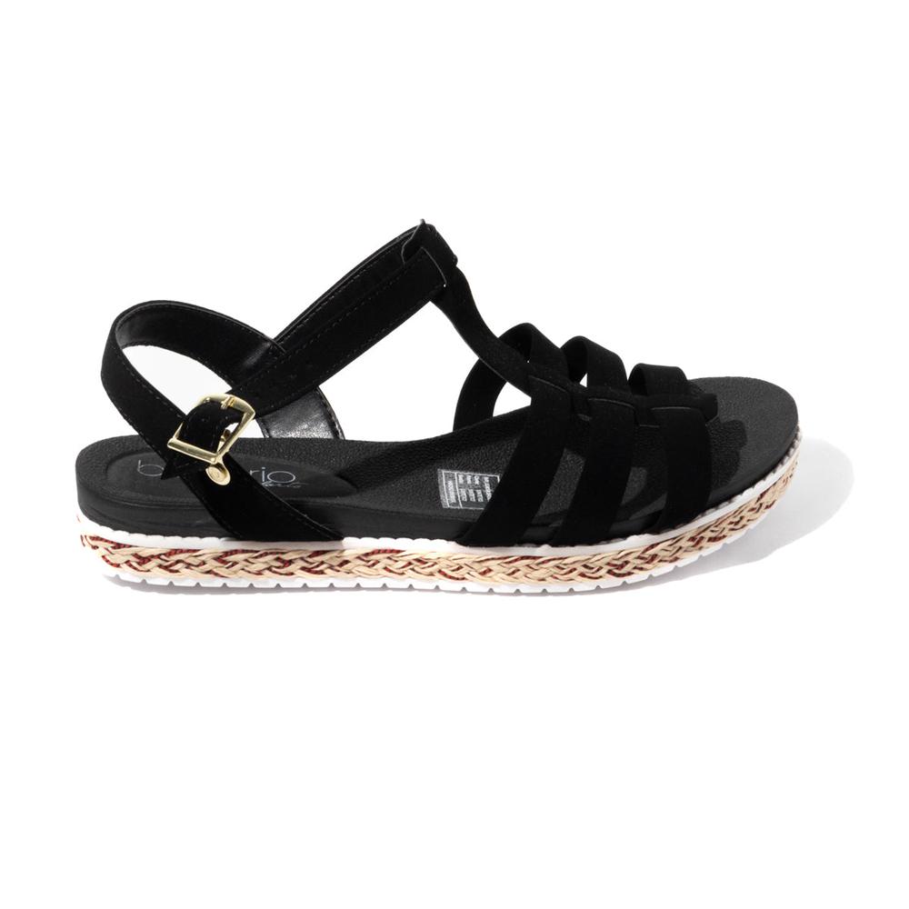 Foto 1 | Sandalias Flat Beira Rio Romina Yut Negras para Mujer