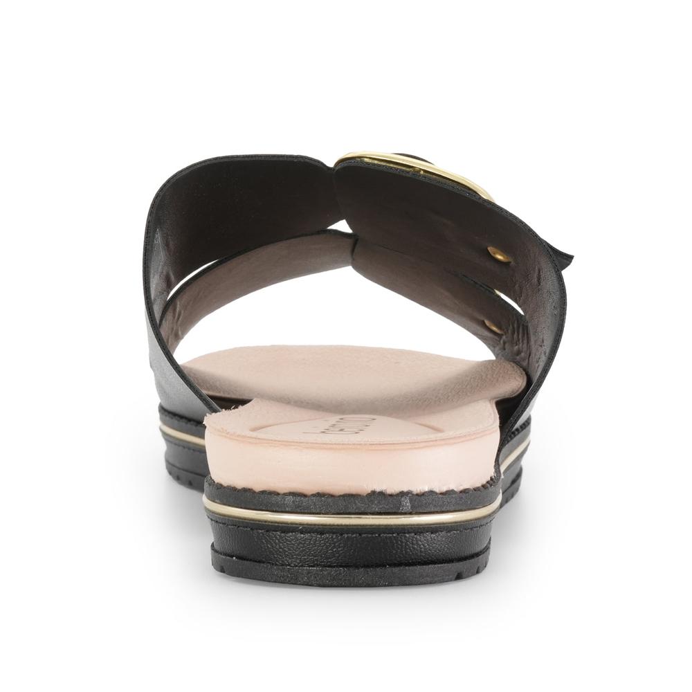 Foto 5 pulgar | Sandalias Beira Rio Romina Buckle Negras para Mujer