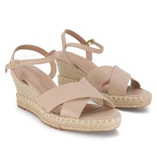 Foto 5 | Sandalia Tacón Medio Para Mujer Beira Rio Grace Jute Beige