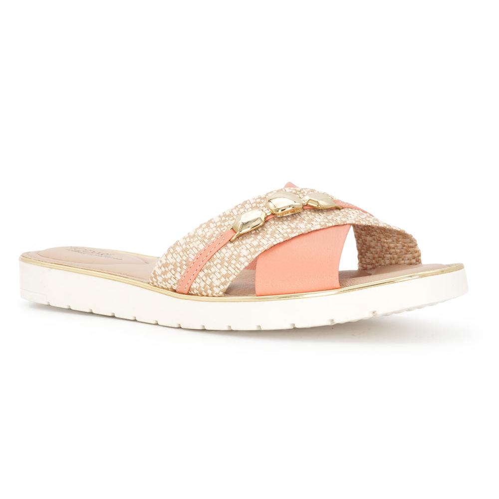 Foto 3 pulgar | Sandalia Flat Modare Anabell River Naranja Claro para Mujer