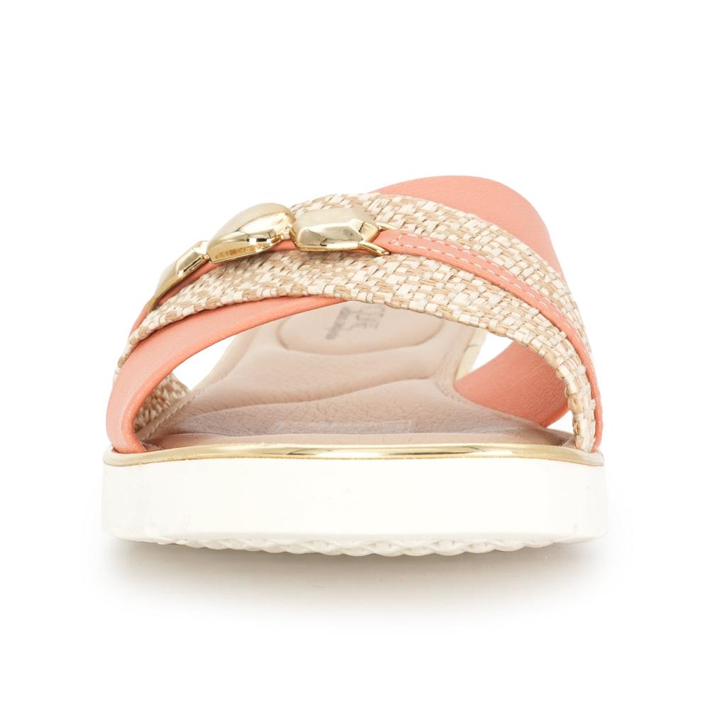Foto 4 pulgar | Sandalia Flat Modare Anabell River Naranja Claro para Mujer