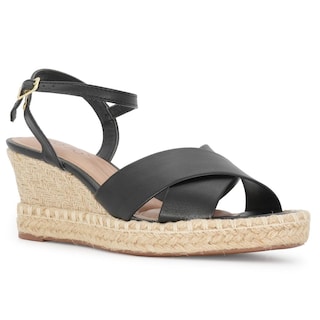 Foto 2 | Sandalias de Tacón Beira Rio Grace Jute Negras para Mujer