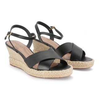 Foto 5 | Sandalias de Tacón Beira Rio Grace Jute Negras para Mujer