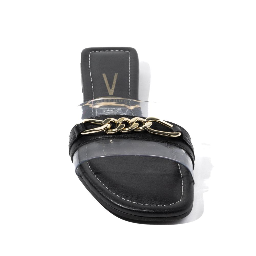 Foto 3 | Sandalias Flat Vizzano Selma Cadena Negras para Mujer