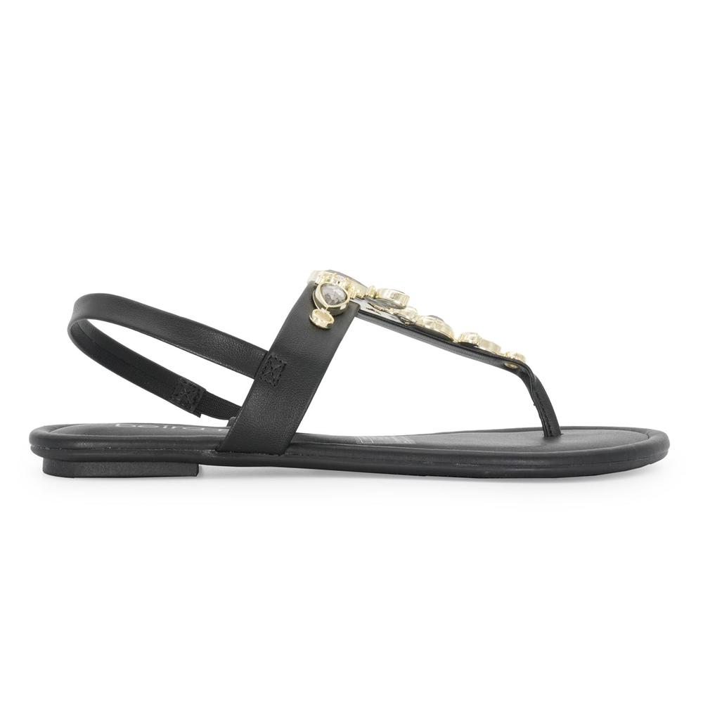 Foto 2 pulgar | Sandalias Beira Rio Lucy Fantasy Negras para Mujer