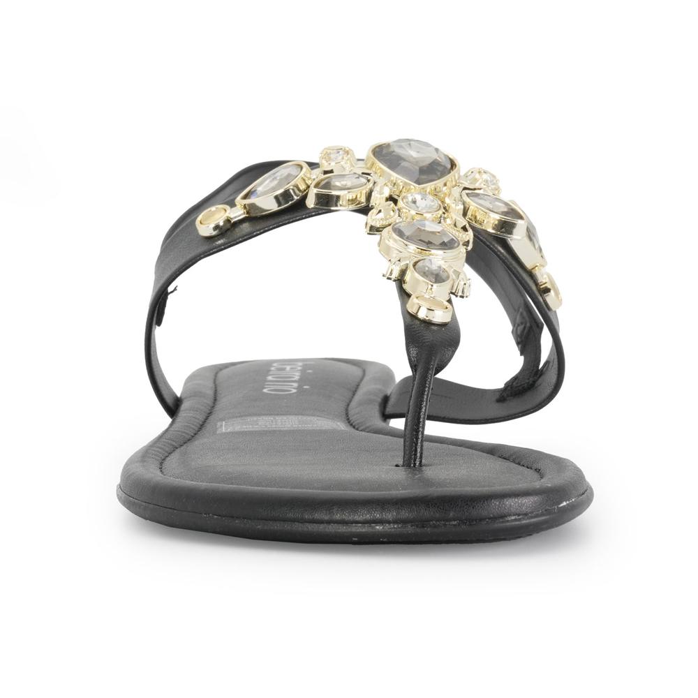 Foto 4 pulgar | Sandalias Beira Rio Lucy Fantasy Negras para Mujer