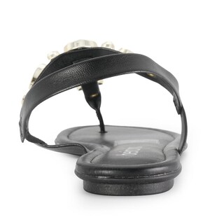 Foto 4 | Sandalias Beira Rio Lucy Fantasy Negras para Mujer