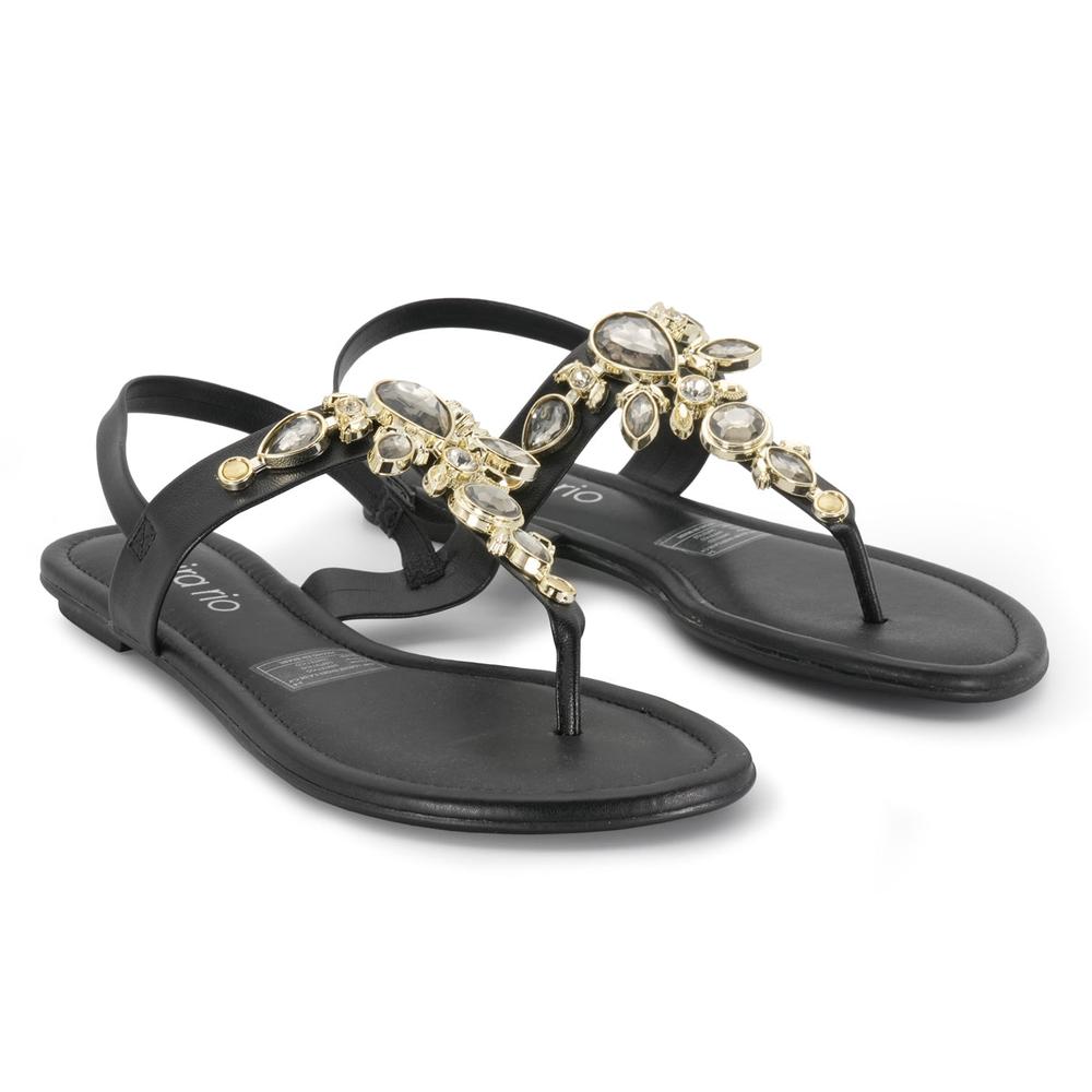 Foto 5 | Sandalias Beira Rio Lucy Fantasy Negras para Mujer