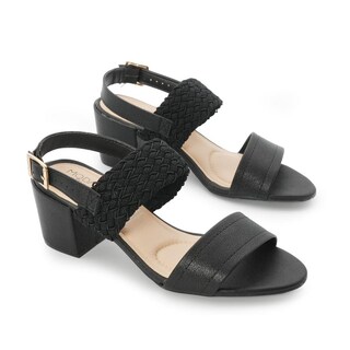 Foto 5 | Sandalias de Tacón Modare Negras para Mujer