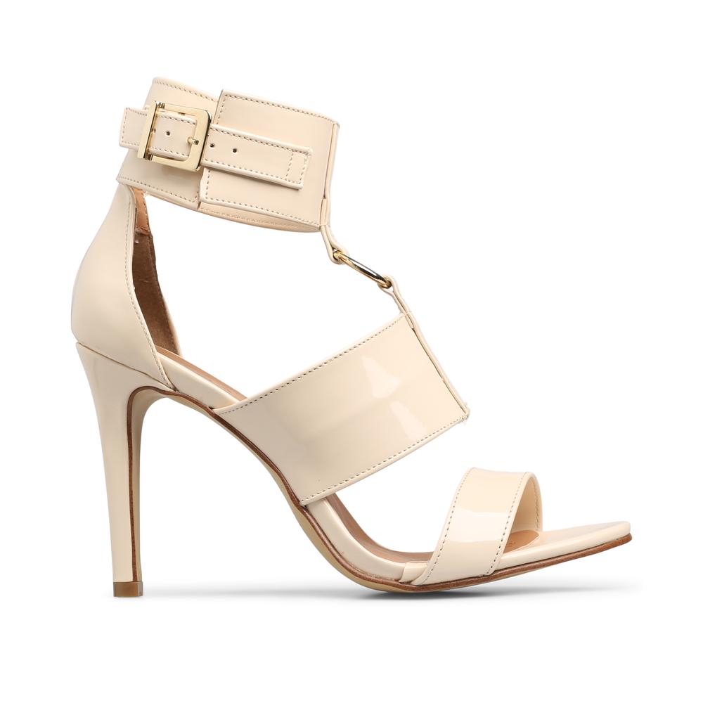 Sandalias de Tacón Mada Andy Beige para Mujer