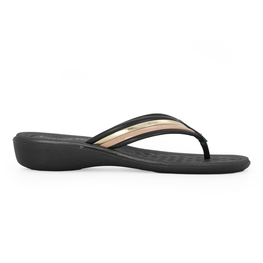Foto 2 pulgar | Sandalia Tacón Bajo Beira Rio Monique Premium Negro para Mujer