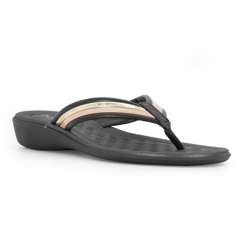 Foto 3 pulgar | Sandalia Tacón Bajo Beira Rio Monique Premium Negro para Mujer