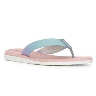 Foto 2 | Sandalia Flat Beira Rio Mady Holographic Azul para Mujer