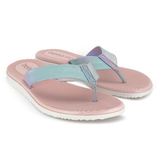 Foto 5 | Sandalia Flat Beira Rio Mady Holographic Azul para Mujer