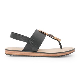 Foto 1 | Sandalia Flat Para Mujer Modare Majo Tira Negro