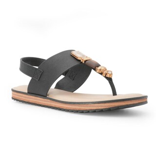 Foto 2 | Sandalia Flat Para Mujer Modare Majo Tira Negro