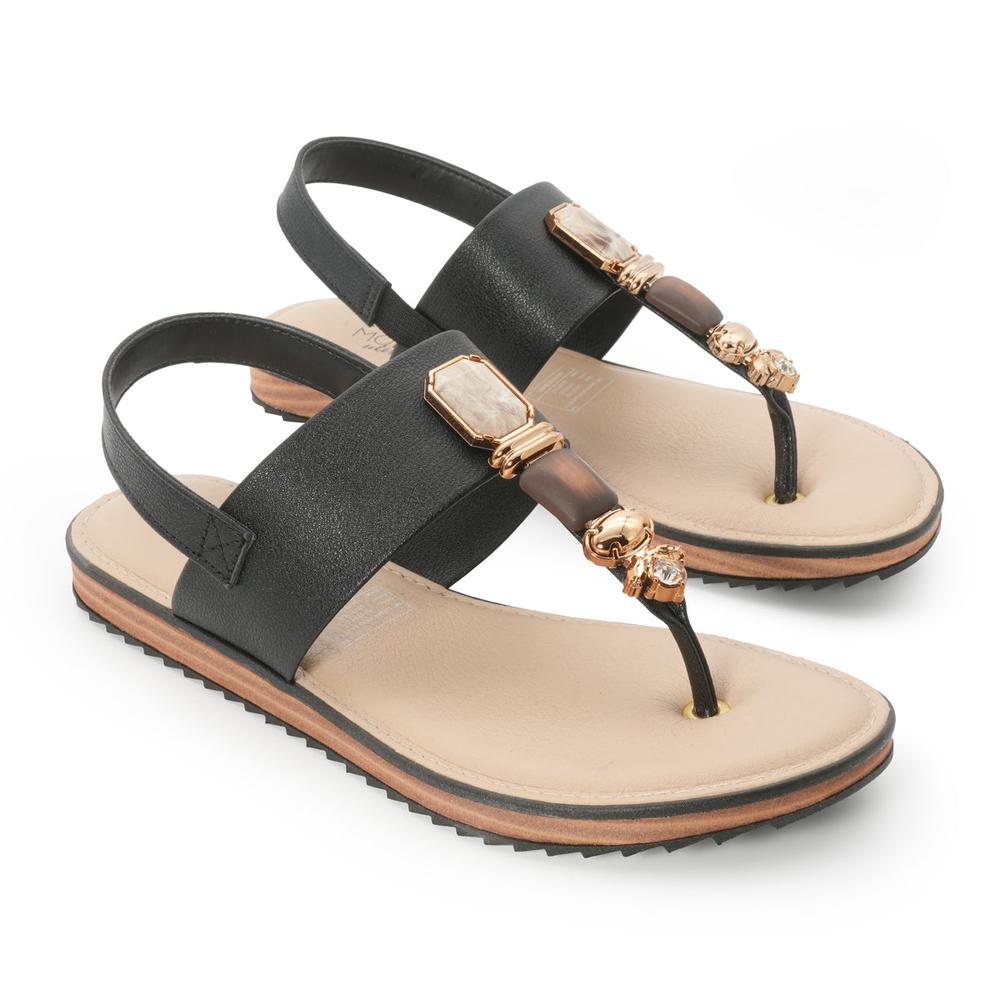 Foto 5 | Sandalia Flat Para Mujer Modare Majo Tira Negro