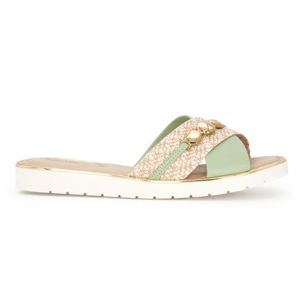 Sandalia Flat Modare Anabell River Verde para Mujer