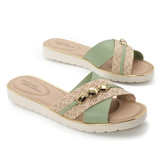 Foto 5 | Sandalia Flat Modare Anabell River Verde para Mujer