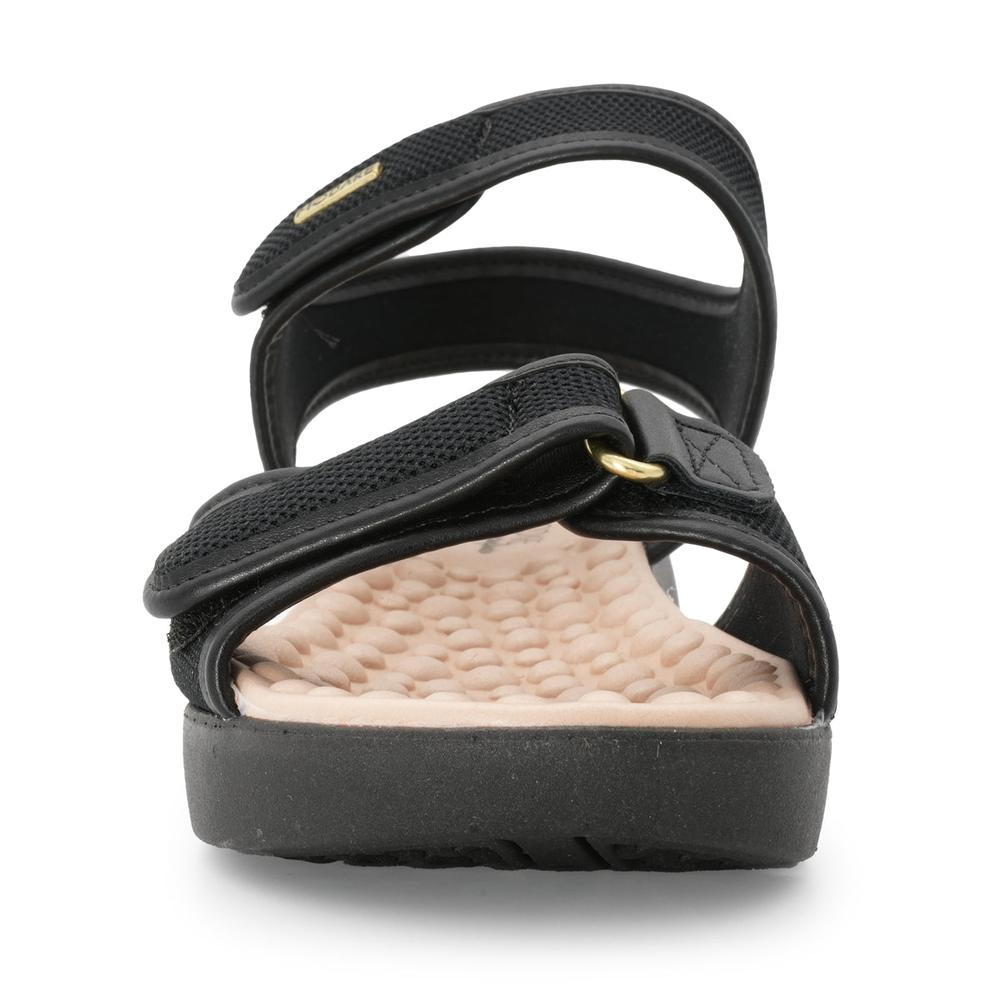 Foto 4 pulgar | Sandalia Plataforma Plana Para Mujer Modare Moana Nylon Negro