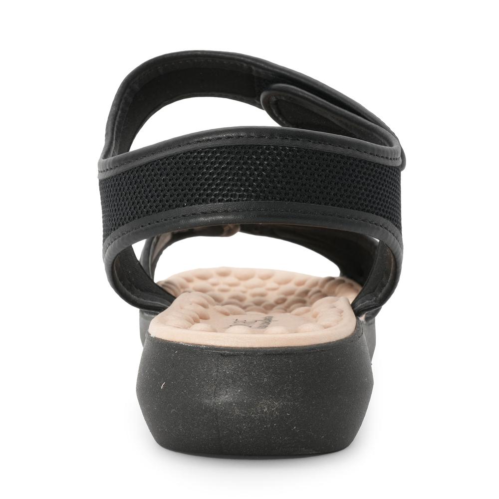 Foto 5 pulgar | Sandalia Plataforma Plana Para Mujer Modare Moana Nylon Negro