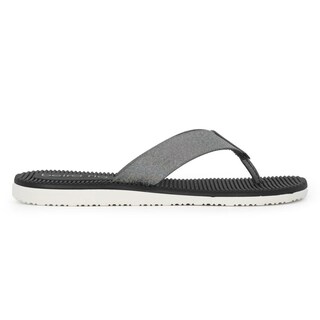 Foto 1 | Sandalia Flat Beira Rio Mady Holographic Negro para Mujer