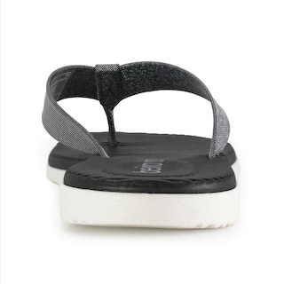 Foto 4 | Sandalia Flat Beira Rio Mady Holographic Negro para Mujer