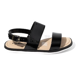 Foto 1 | Sandalia Flat Moleca Dantza Fran Negros para Mujer