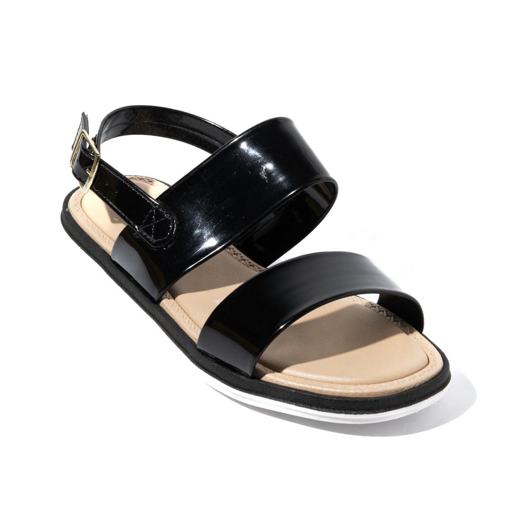 Foto 2 | Sandalia Flat Moleca Dantza Fran Negros para Mujer