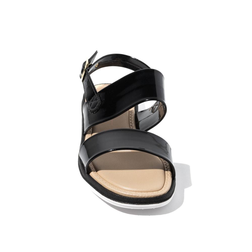 Foto 4 pulgar | Sandalia Flat Moleca Dantza Fran Negros para Mujer