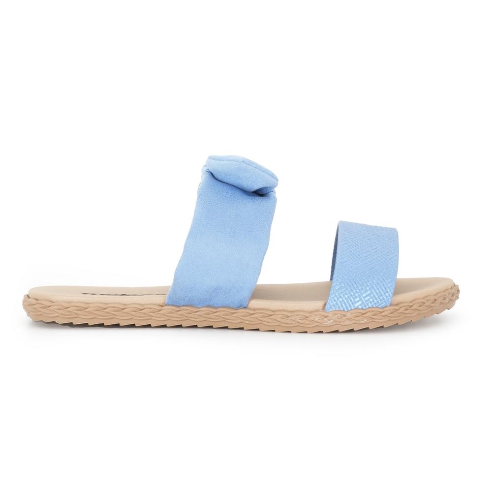 Sandalia Flat para Mujer Moleca Dominica Duo Azul