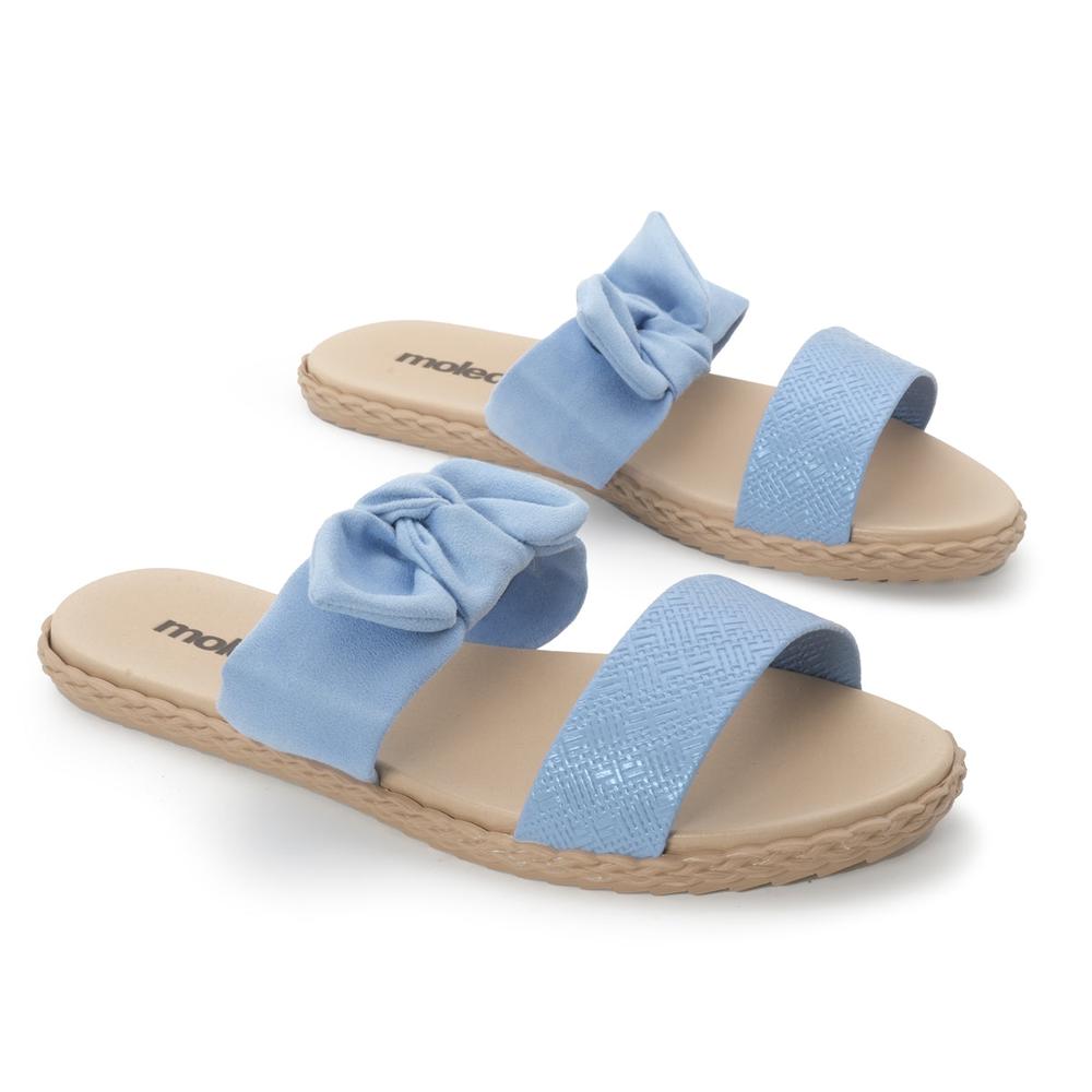 Foto 6 pulgar | Sandalia Flat para Mujer Moleca Dominica Duo Azul