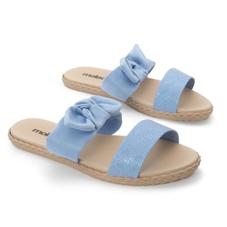 Foto 5 | Sandalia Flat para Mujer Moleca Dominica Duo Azul