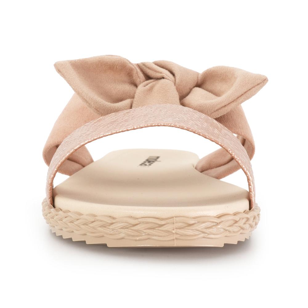 Foto 4 pulgar | Sandalia Flat Moleca Dominica Dúo Beige para Mujer