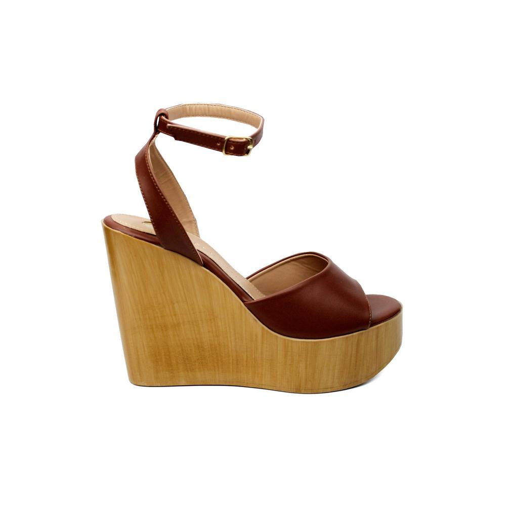 Foto 3 pulgar | Sandalias Cuña Lob Footwear 83702485 Cafés para Mujer