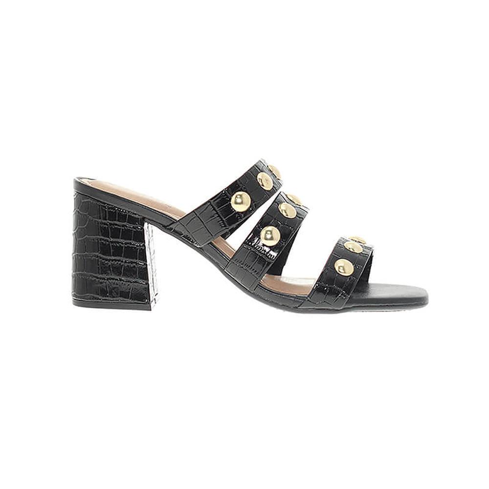 Foto 1 | Sandalias de Tacón Beira Rio Robina Coco Negras para Mujer
