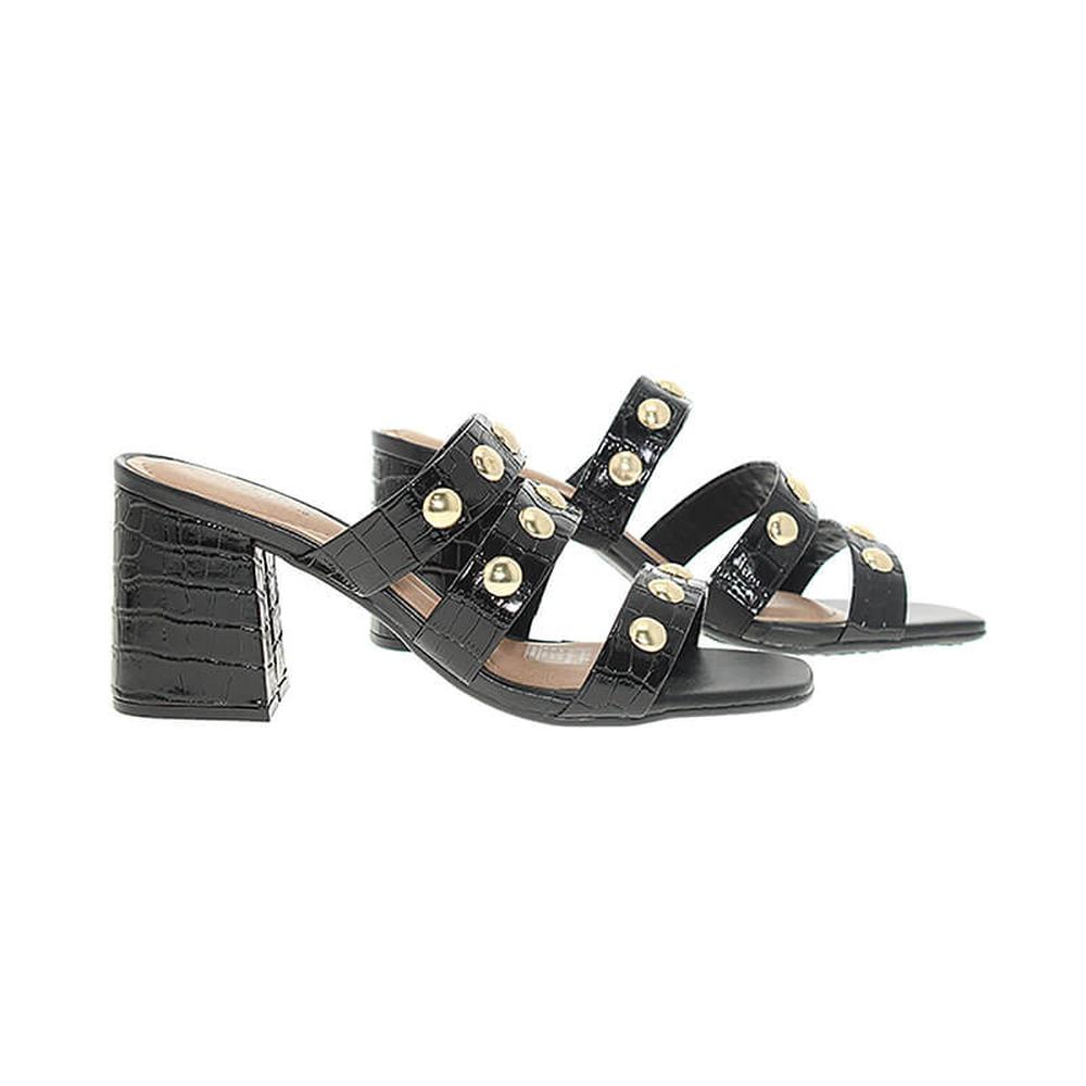 Foto 4 pulgar | Sandalias de Tacón Beira Rio Robina Coco Negras para Mujer
